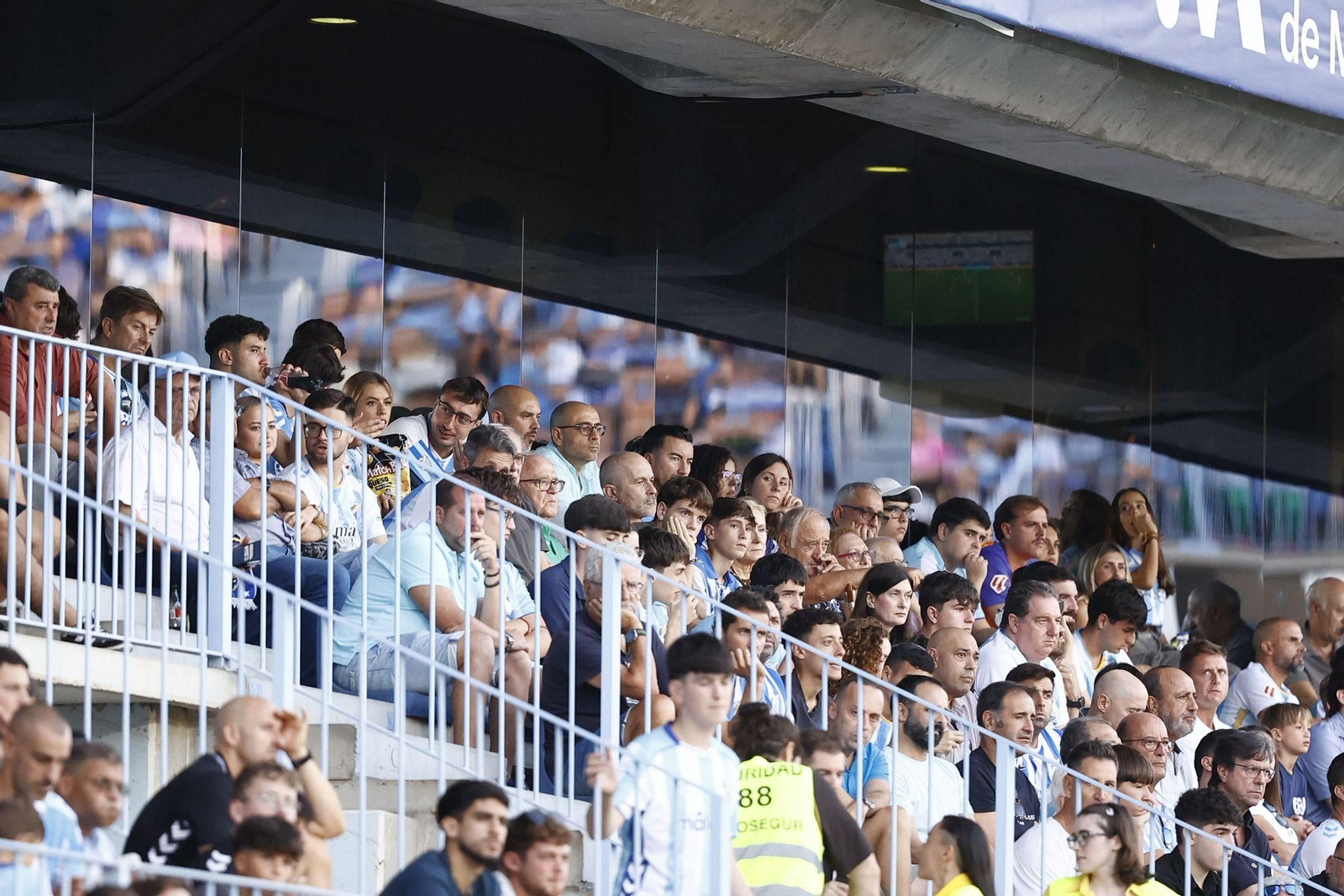 Búscate en las gradas de La Rosaleda durante el Málaga CF-Cádiz
