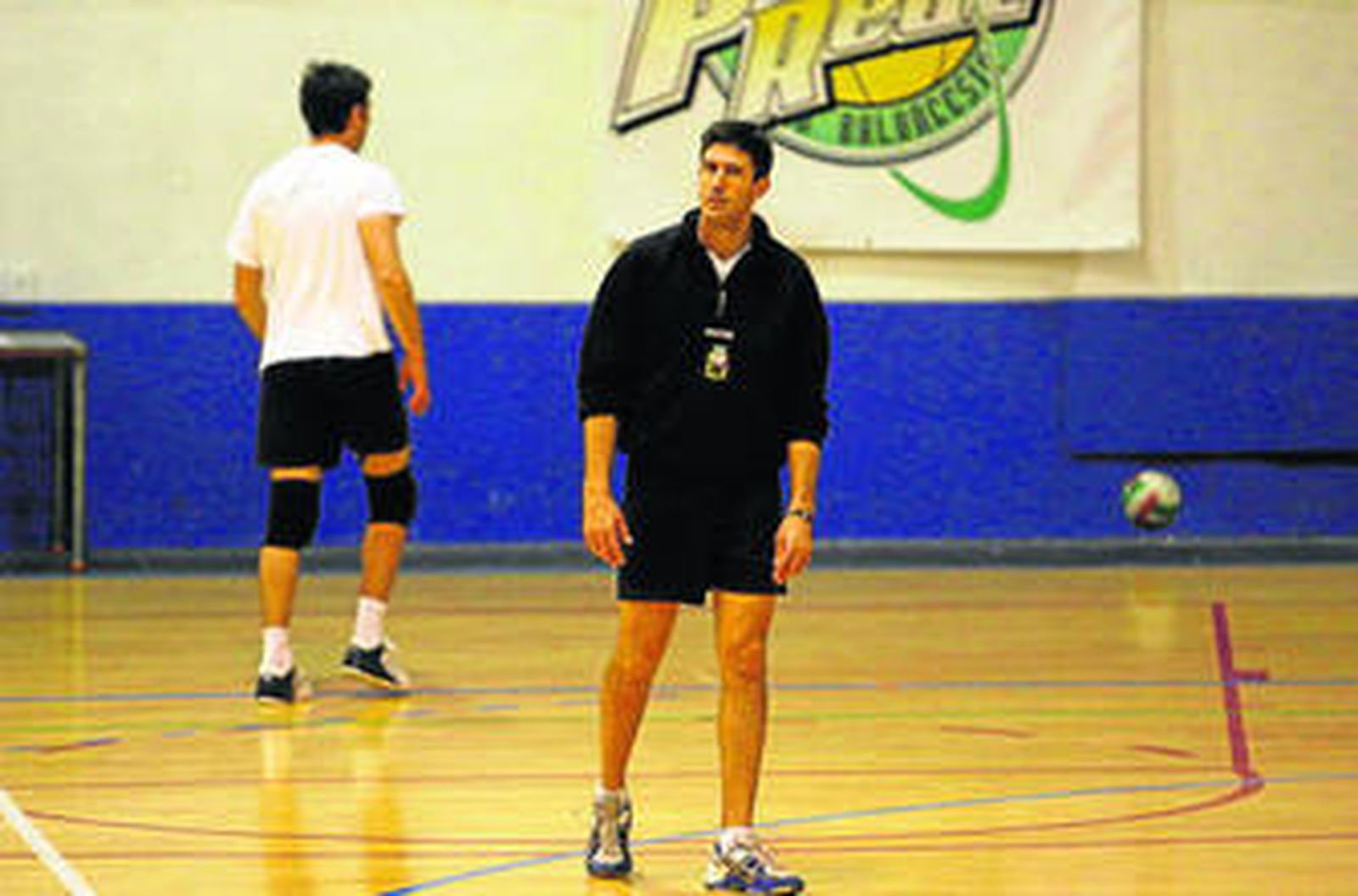 Jesús Manuel Ruiz, en uno de los últimos entrenamientos del Cajasol Puerto Real.