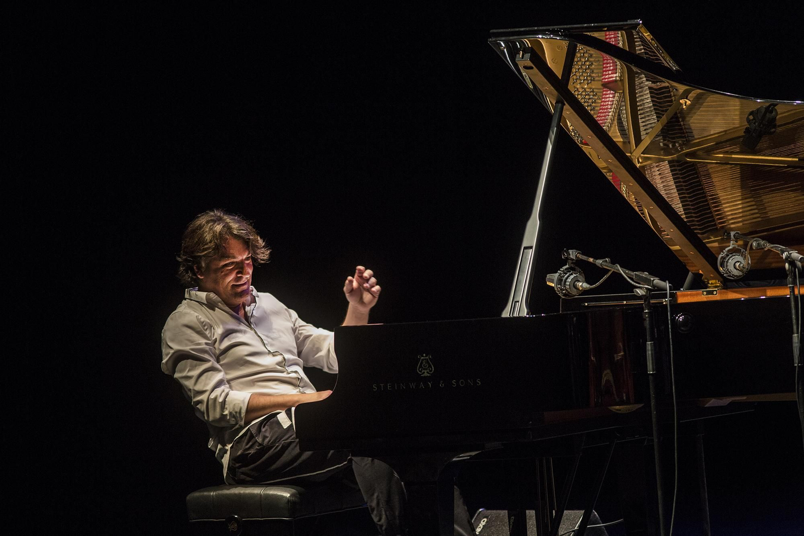 Dorantes en un momento de su actuación en el festival.