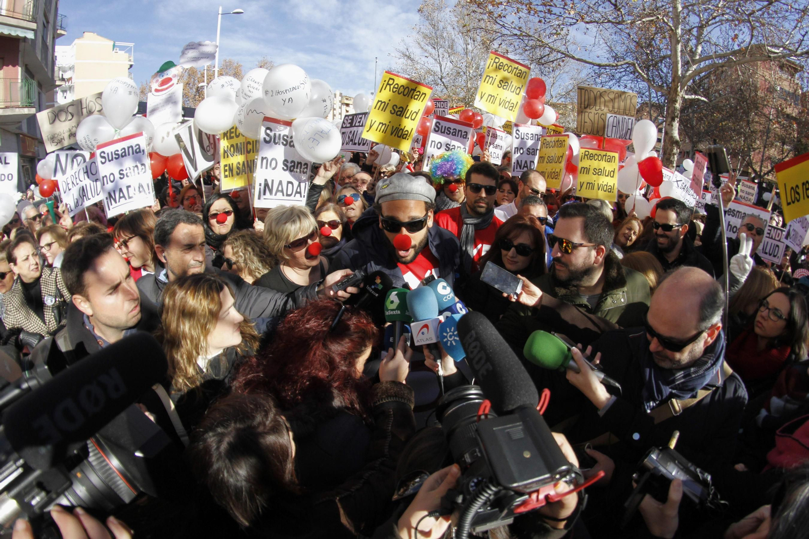 La marea blanca, en Granada
