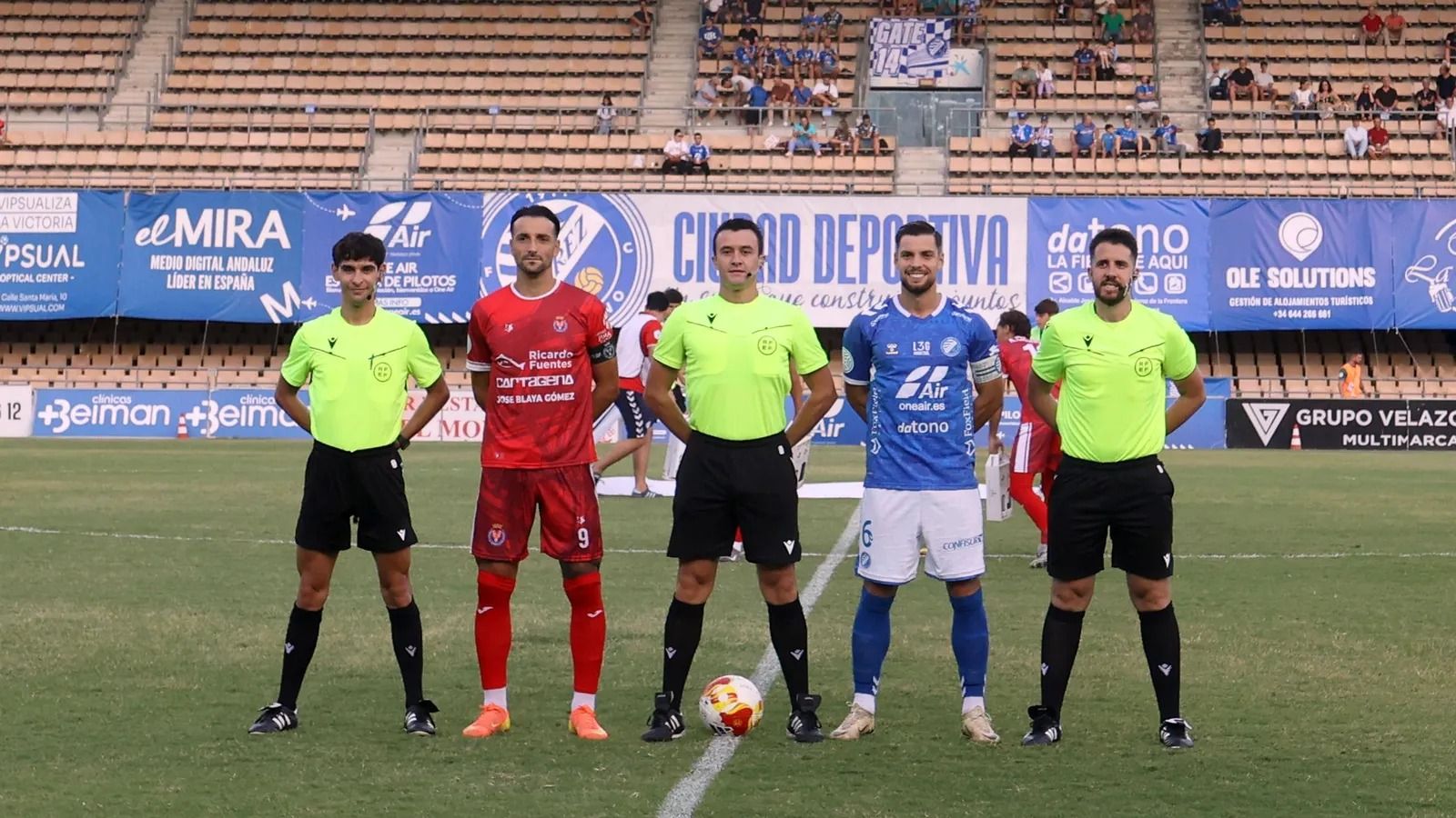 Asensio Pérez dirigió al Xerez DFC en la primera jornada contra la Minera.