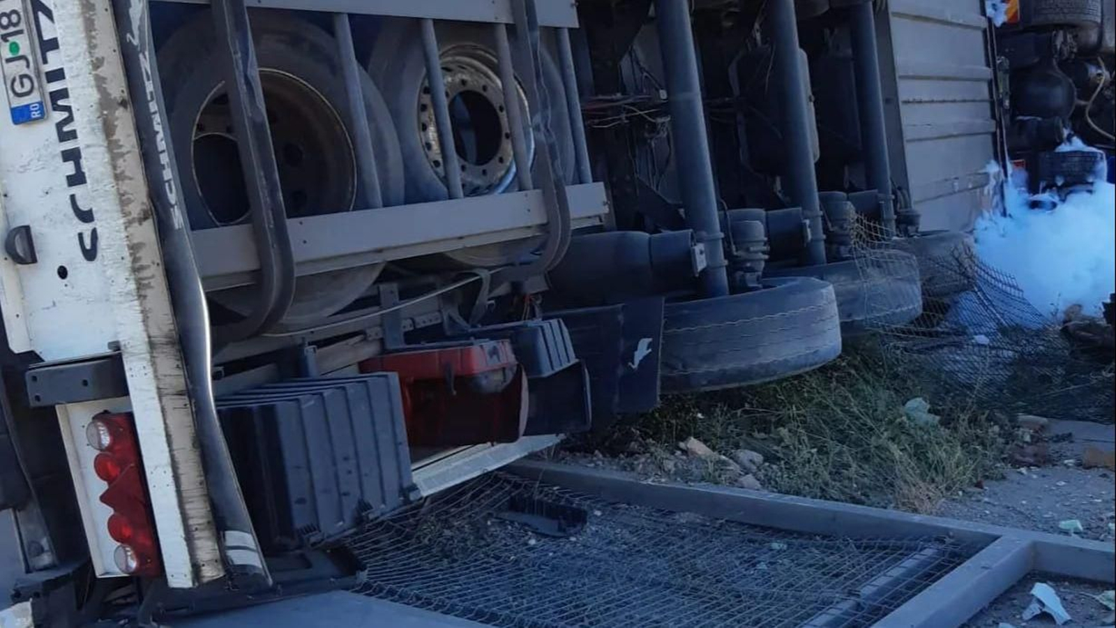 Accidente de un camión en la A-44, en una imagen de archivo.