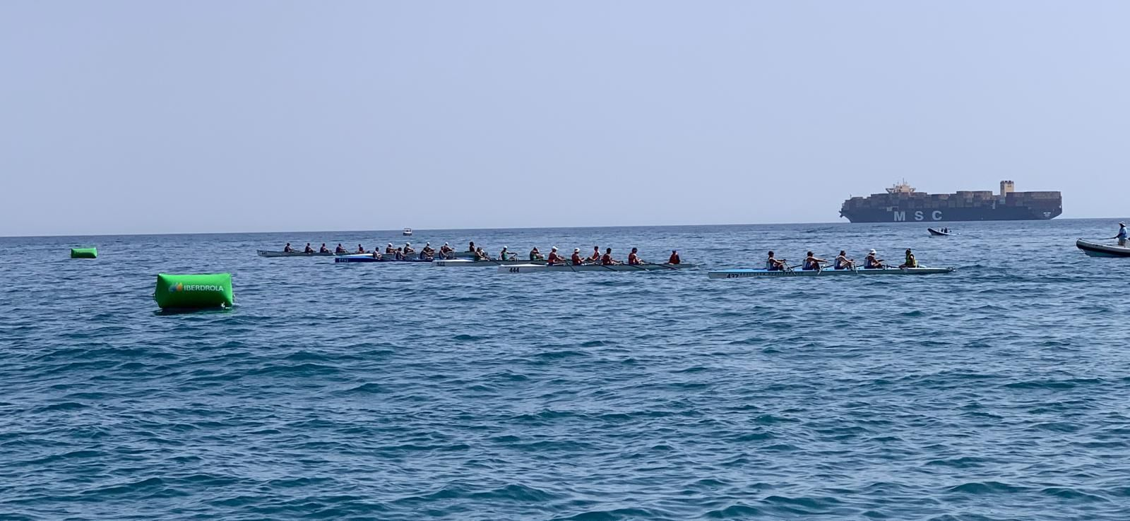 El Open Ciudad de Málaga y Andaluz de remo de mar, para el Real Club Mediterráneo