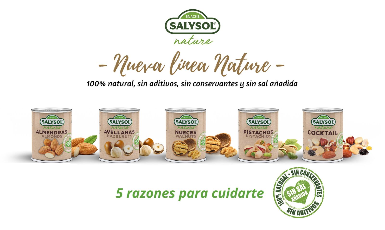 Línea Nature de los frutos secos SALYSOL