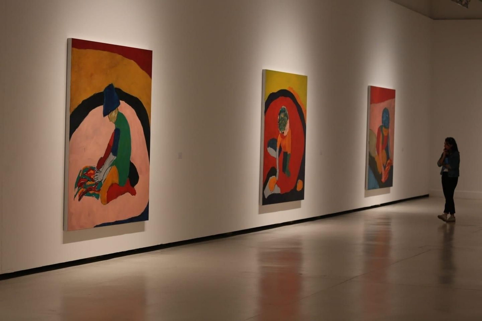 Obras de gran formato en 'Eleuthera', la exposición de Sean Scully con la que el CAC Málaga vuelve a abrir sus puertas.