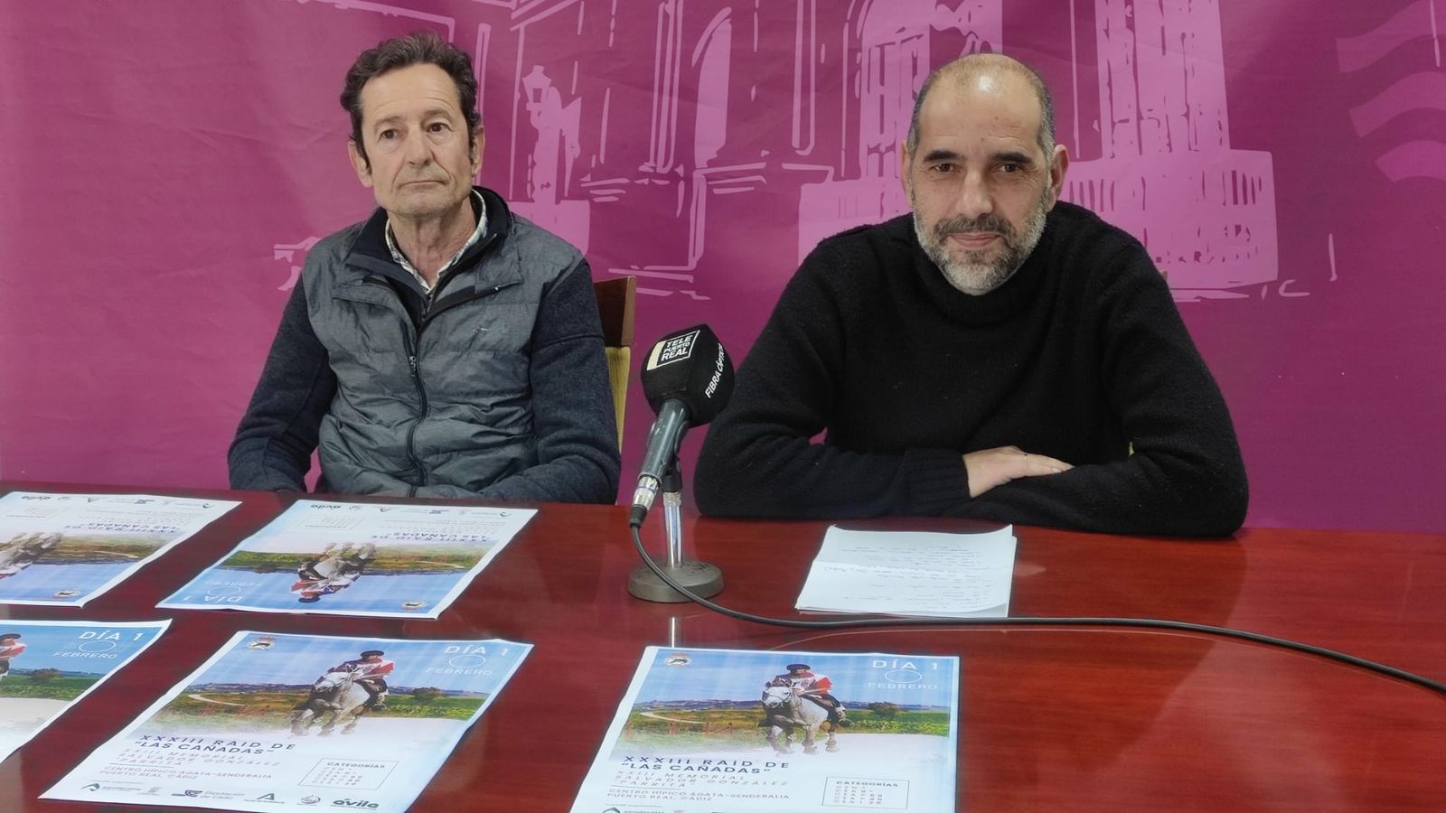 Santiago Pérez y Antonio Romero en la presentación de la prueba