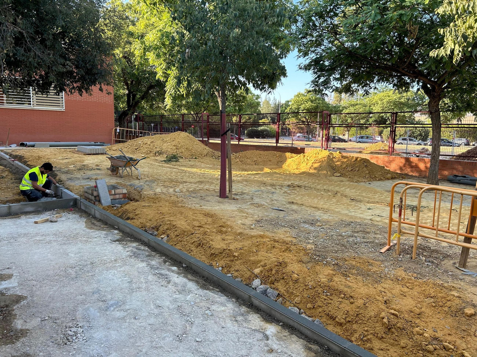 Foto de archivo de unas obras de Emasesa.