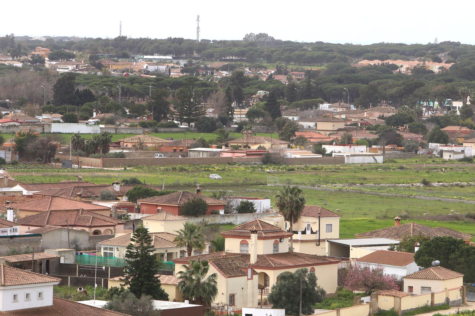 Imagen de archivo de un núcleo de viviendas en el  diseminado  chilanero.