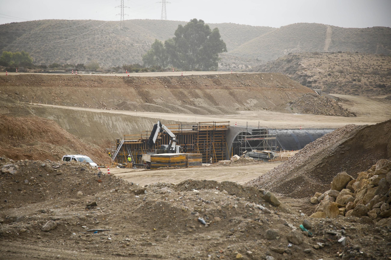 Las imágenes de las obras para la conexión entre la A7 y la A-92 en Viator