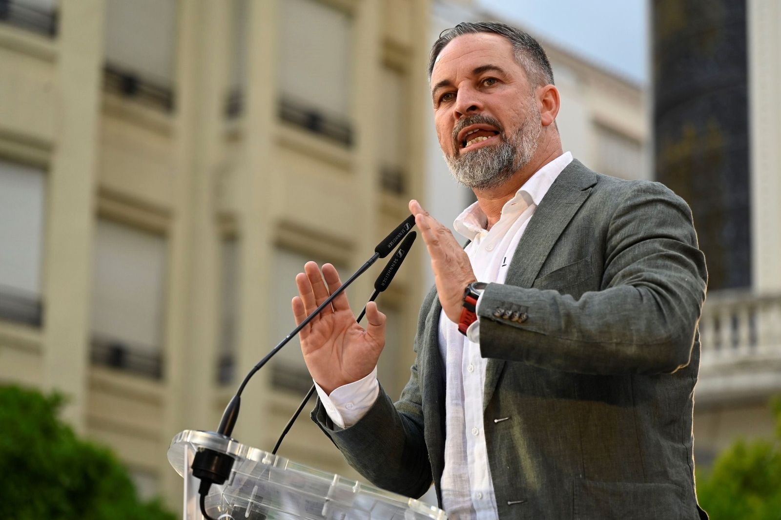 Fotos del mitin de Vox con Santiago Abascal en la Plaza de Las ...