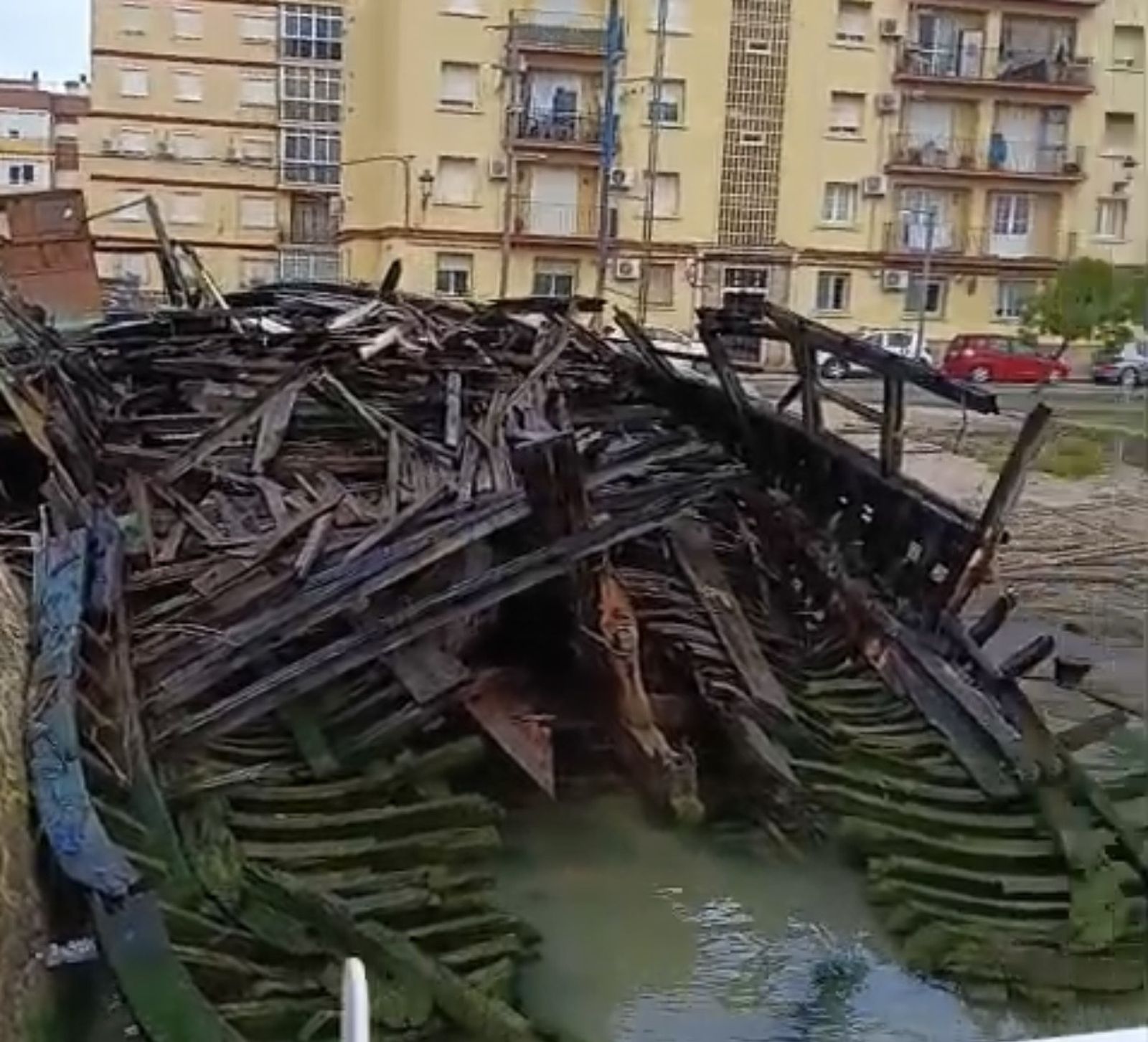 Estado de lo que un día fue el Vapor de El Puerto