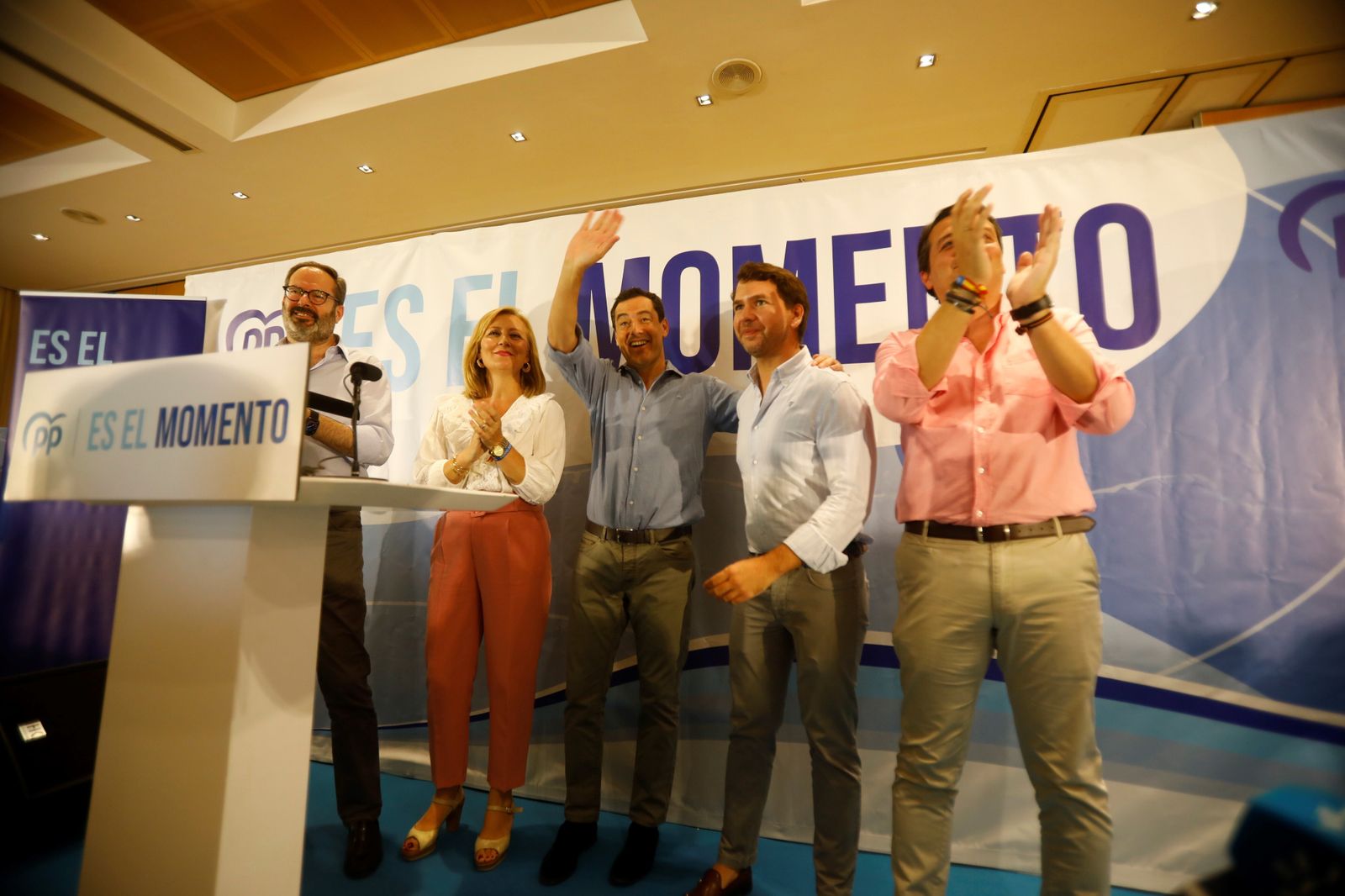 Un momento del mitin de Juanma Moreno en Córdoba