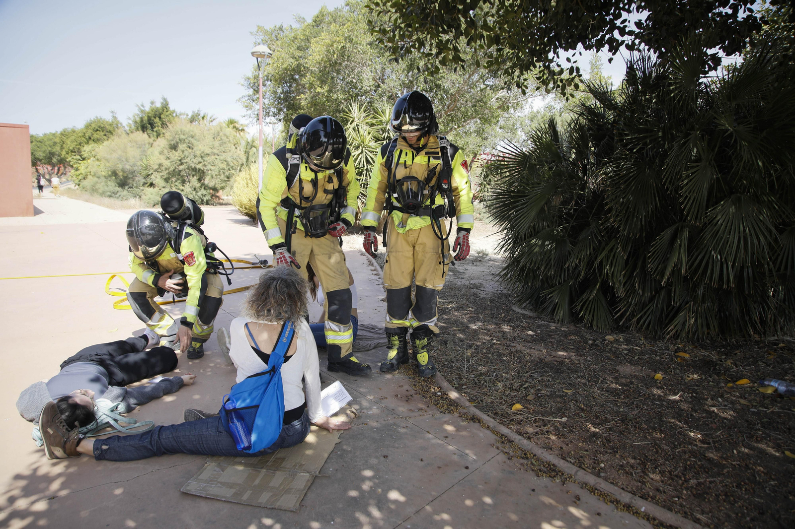 Las mejores imágenes del simulacro emergencias 061