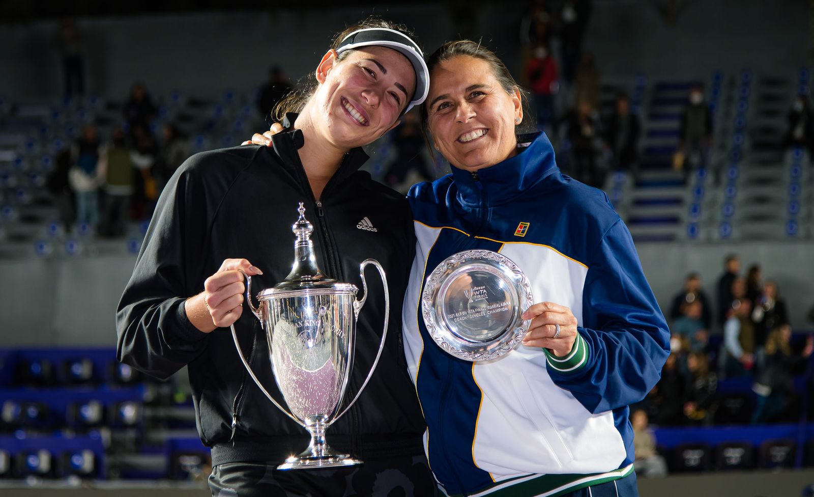 La celebración de Muguruza como 'maestra' del tenis