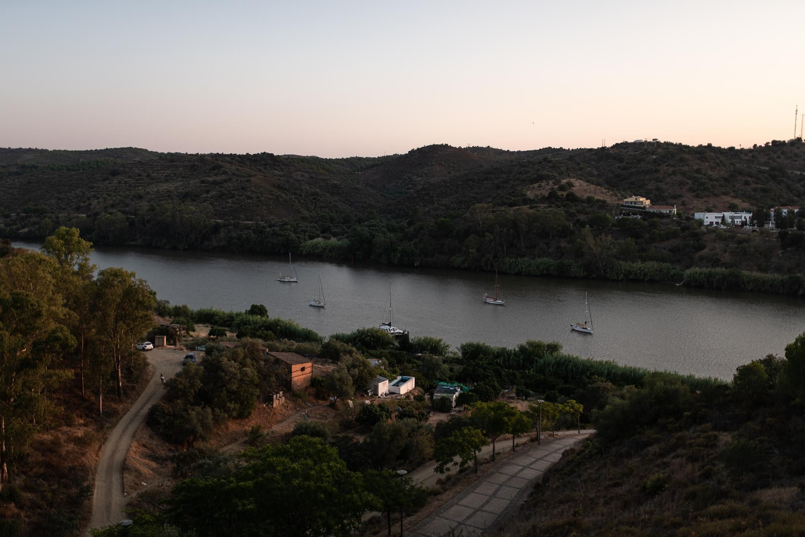 Una puesta de sol desde Sanlúcar de Guadiana