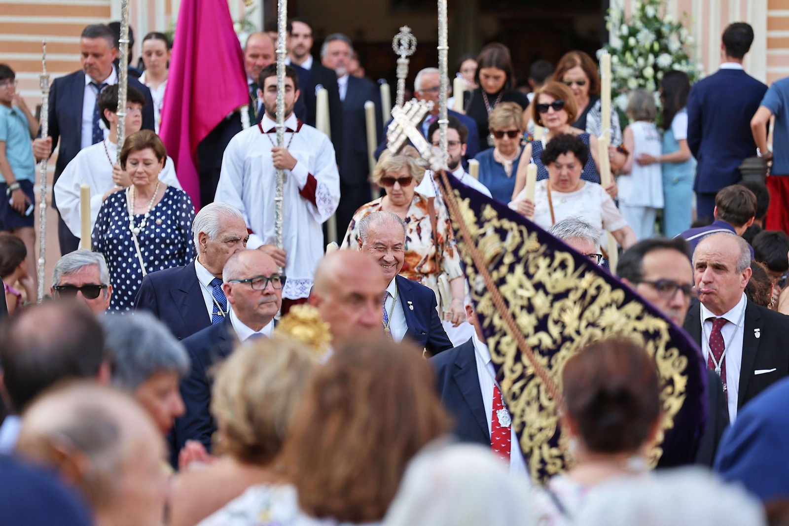 Imágenes de la procesión del Corpus Christi por las calles de Huelva