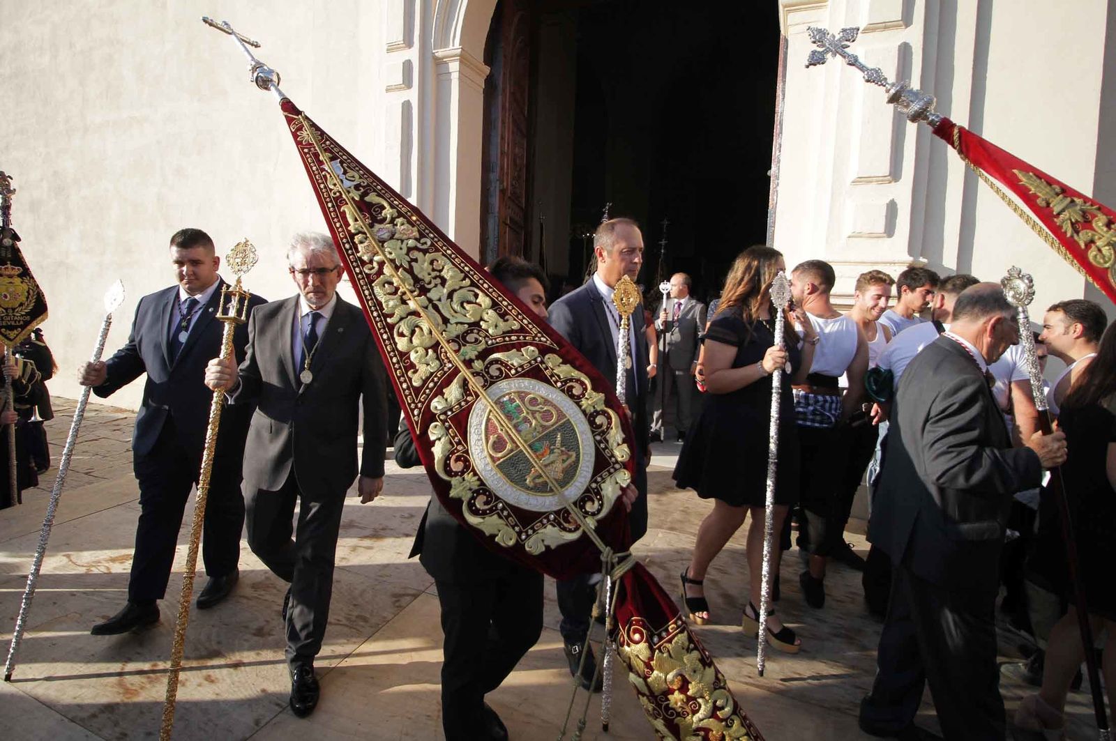 Imágenes del Señor de Pasión en la procesión del centenario de la hermandad