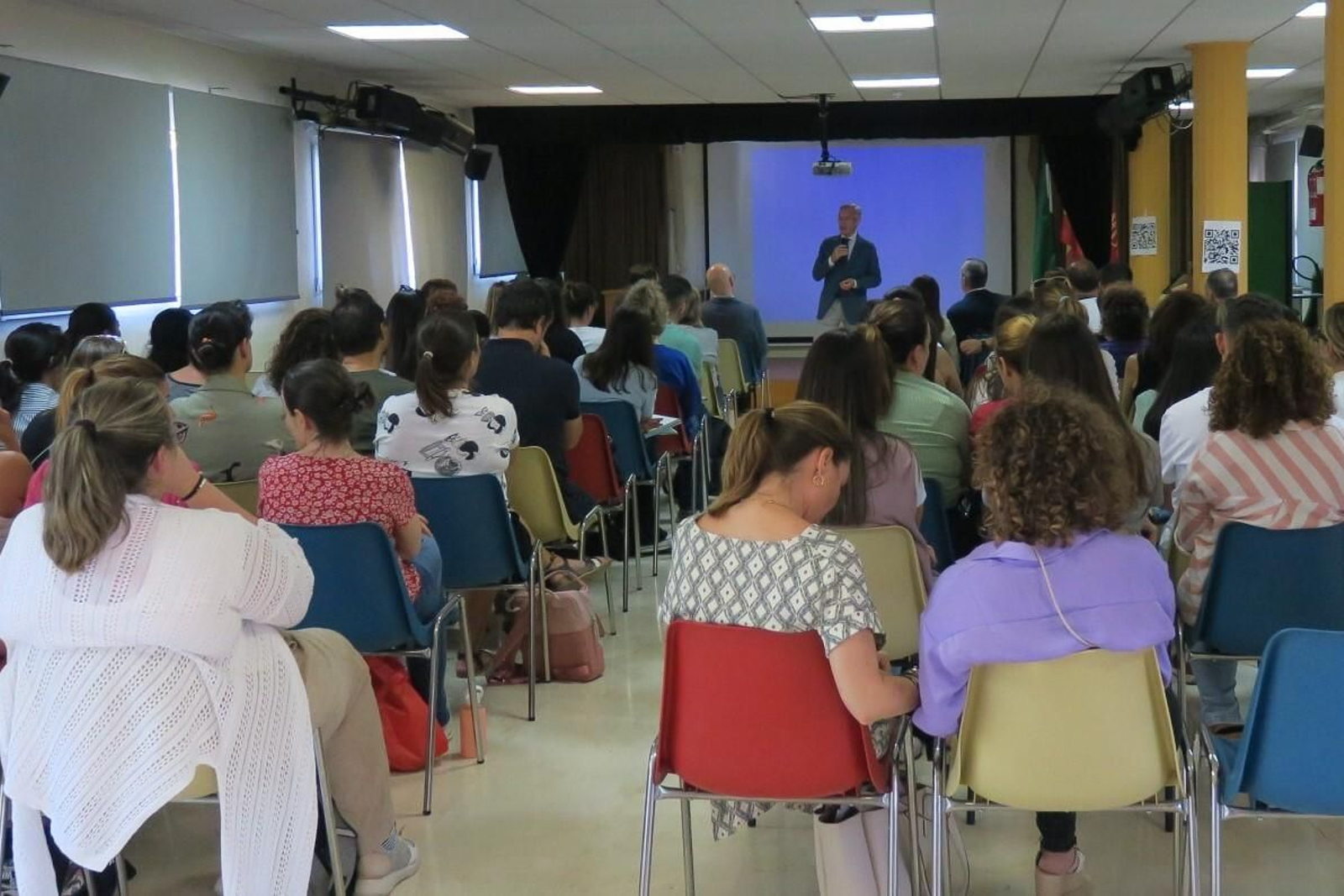 Un momento del acto celebrado en el Polígono Sur.
