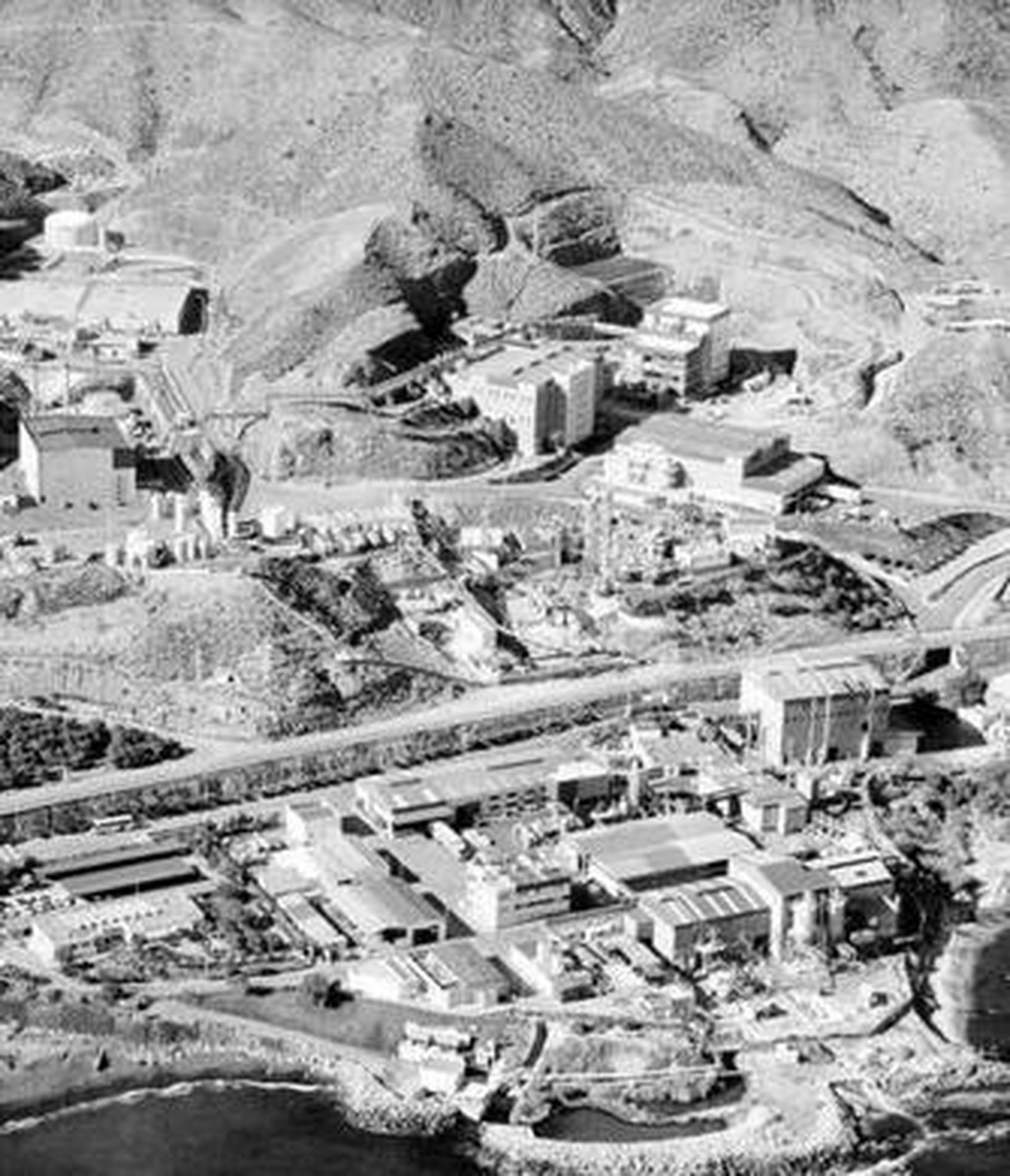 Vista aérea de la empresa, en Villaricos.