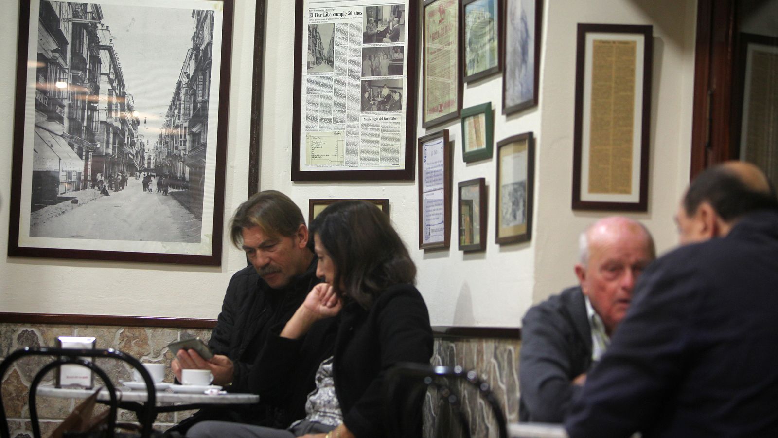 Interior del Bar Liba, en calle Ancha con San José.