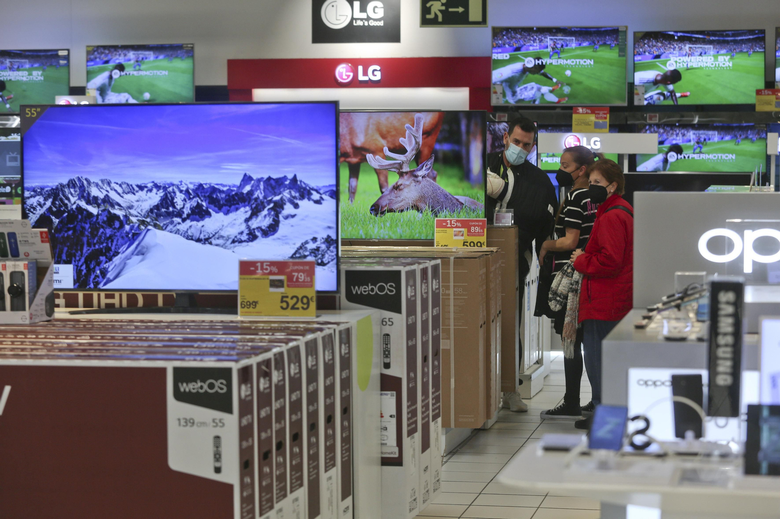 Imagen del interior de un hipermercado