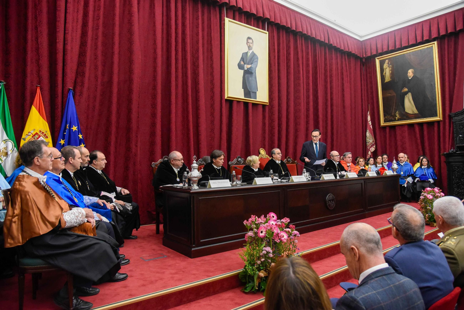 Acto de investidura de la nueva rectora de la US, Carmen Vargas