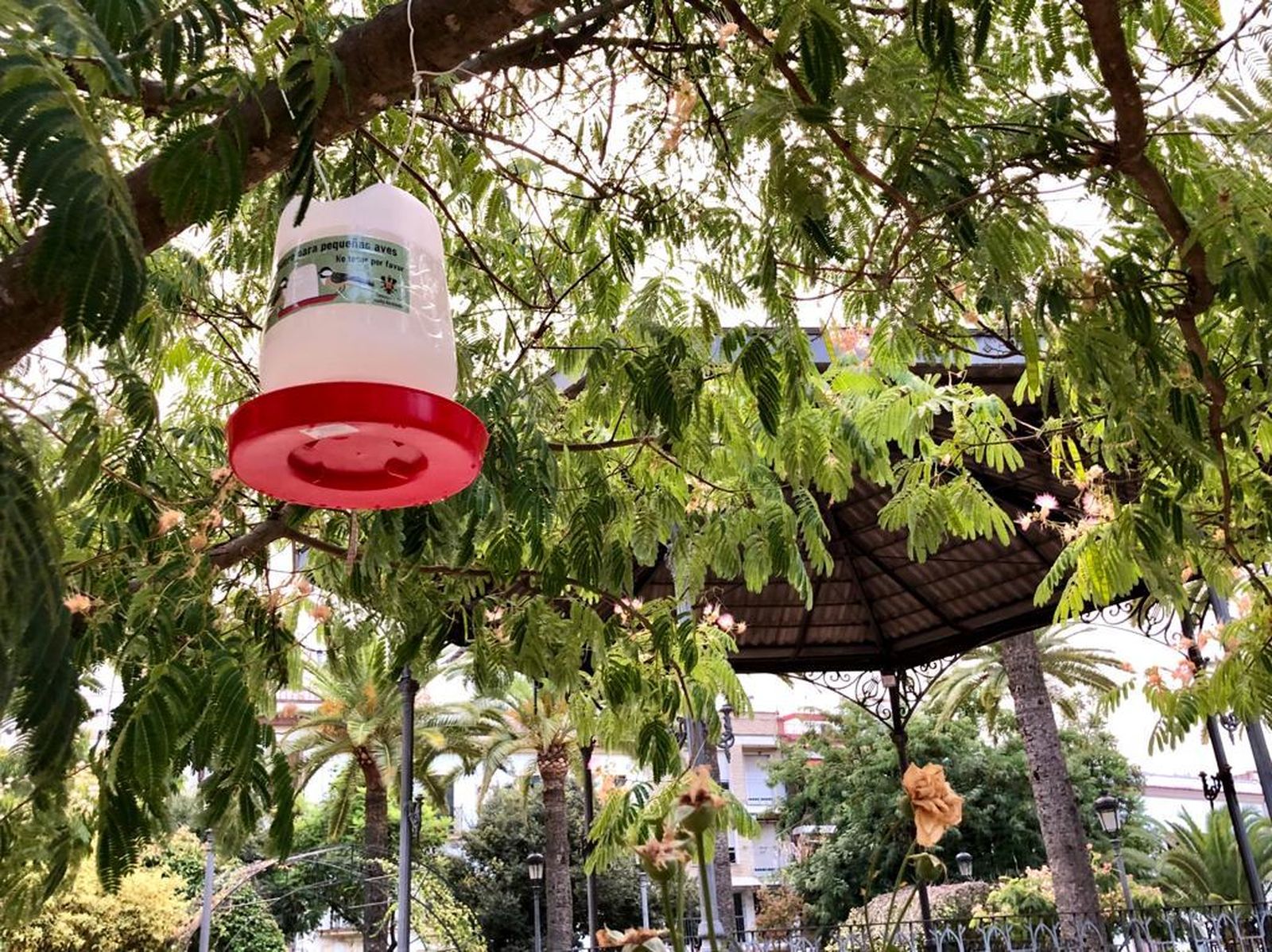 Uno de los bebederos instalado en Aguilar de la Frontera.