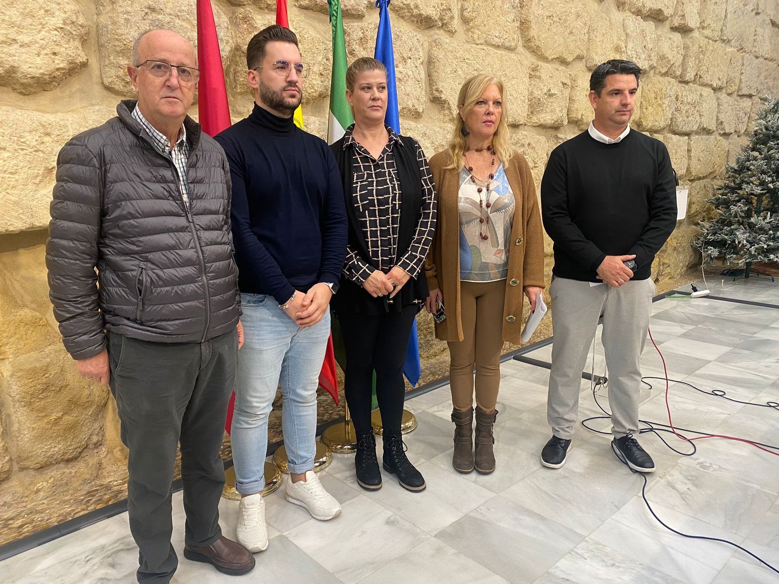 Ediles de IU y Podemos.