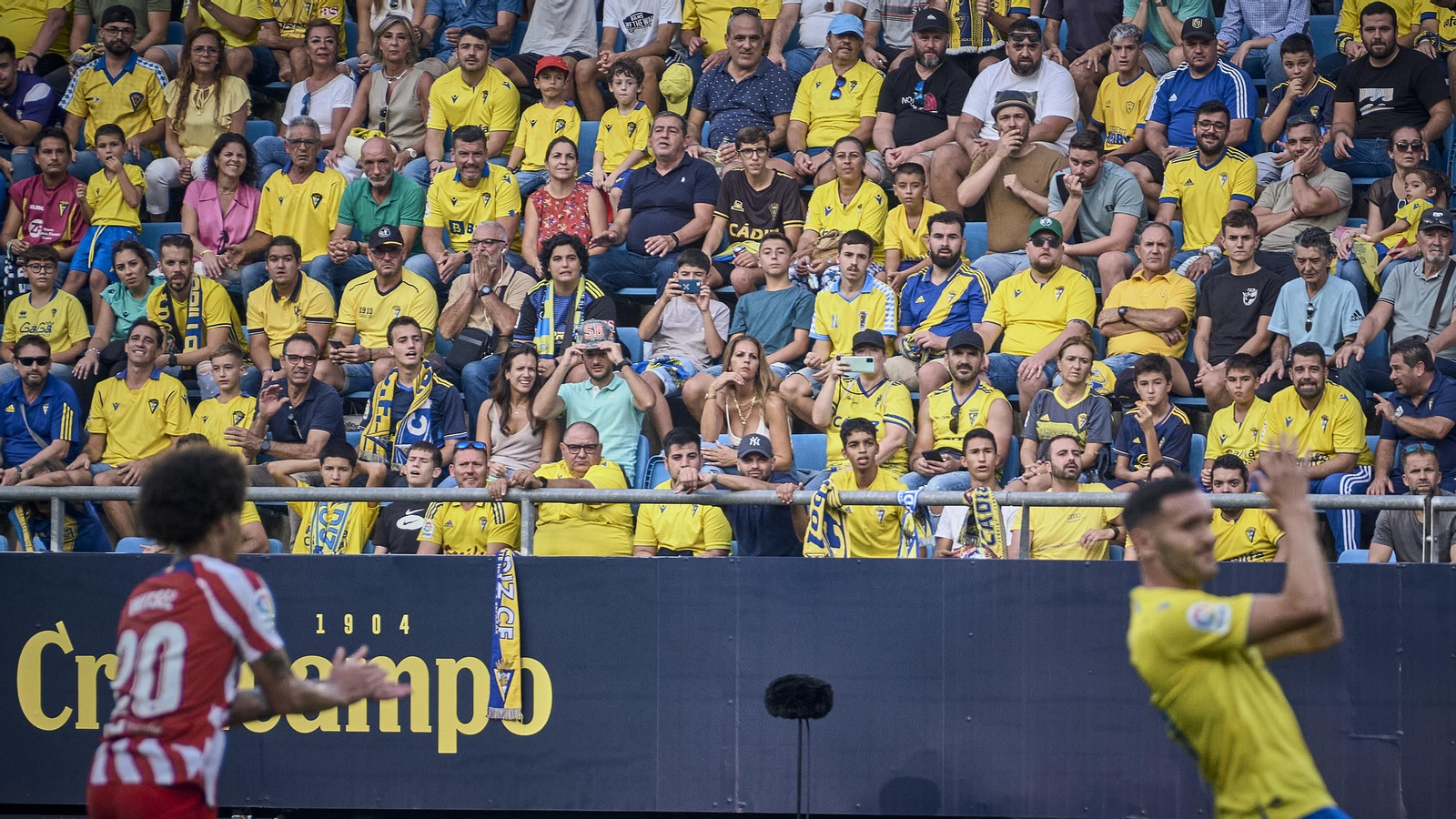 Partido de la victoria del Cádiz CF sobre el Atlético de Madrid