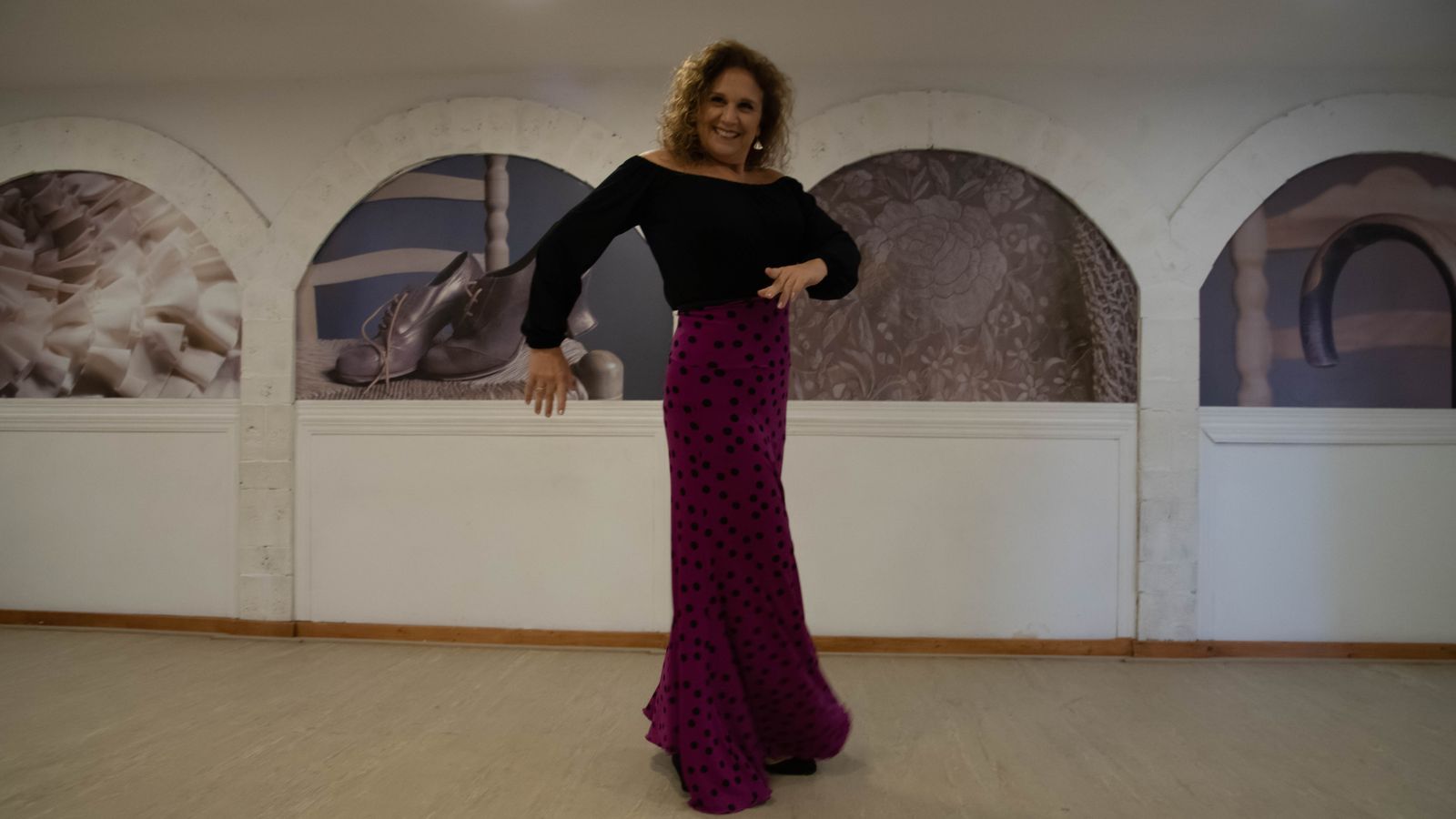 Las fotos del ensayo del ultimo espectaculo de Mónika Bellido