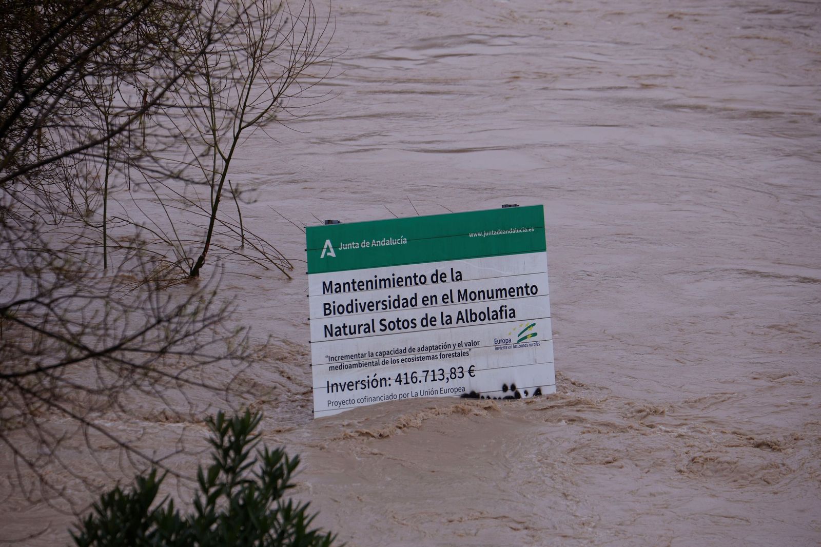Así pasa el río Guadalquivir este lunes por Córdoba