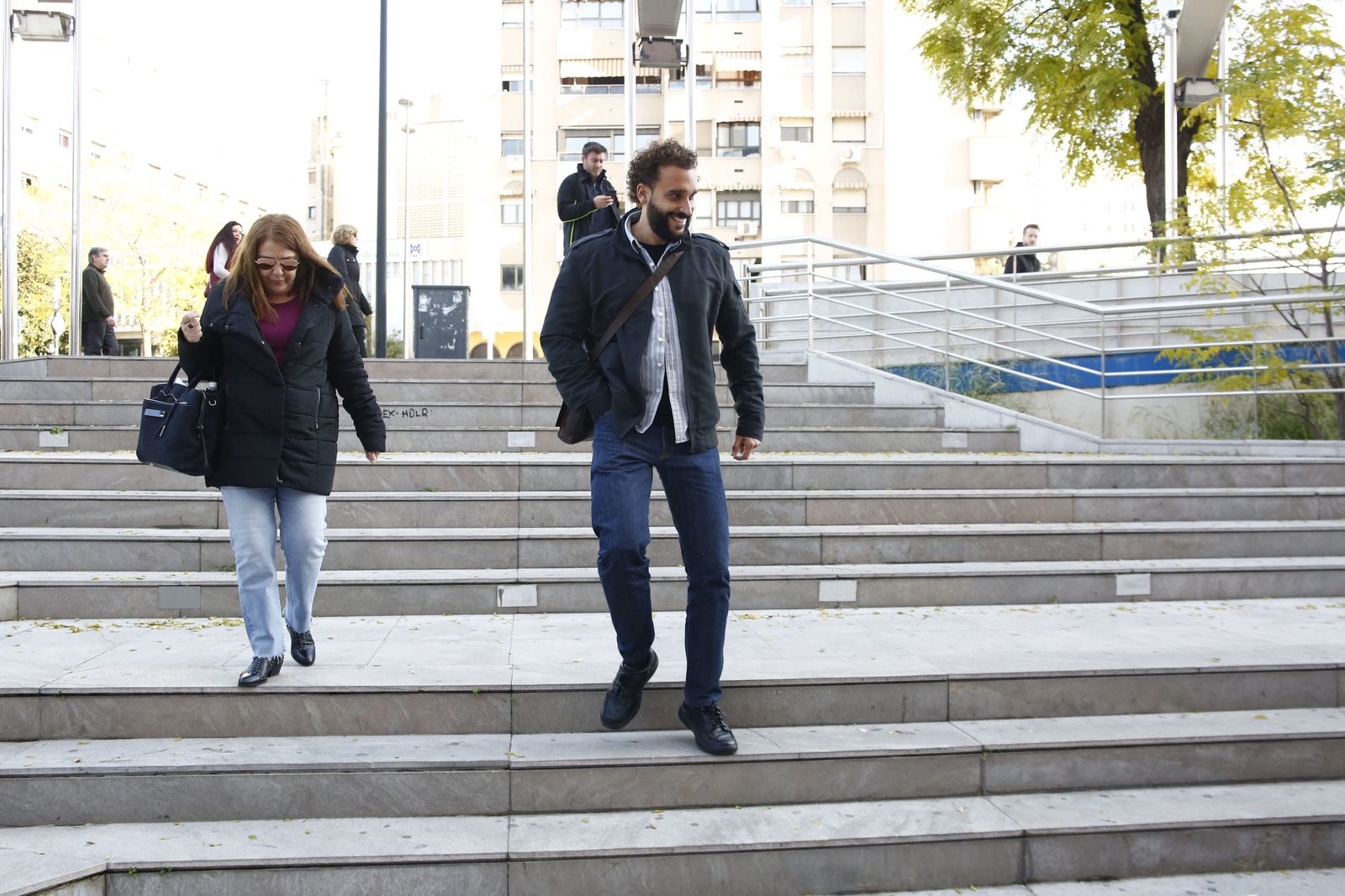 Spiriman, a su llegada al juzgado.