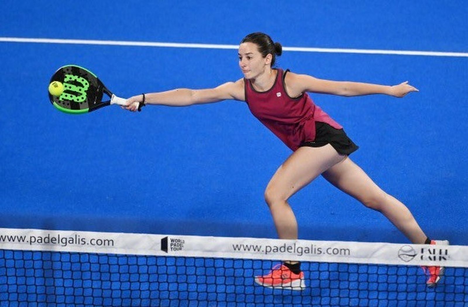 Lucía Pérez, en uno de los partidos de este martes en Madrid.