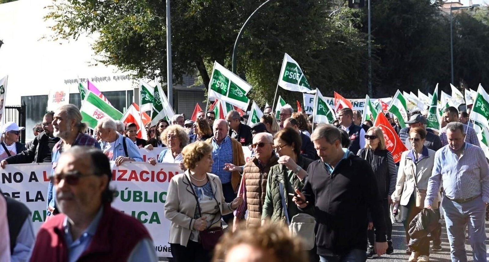 La manifestación en defensa de la sanidad pública en Córdoba, en imágenes