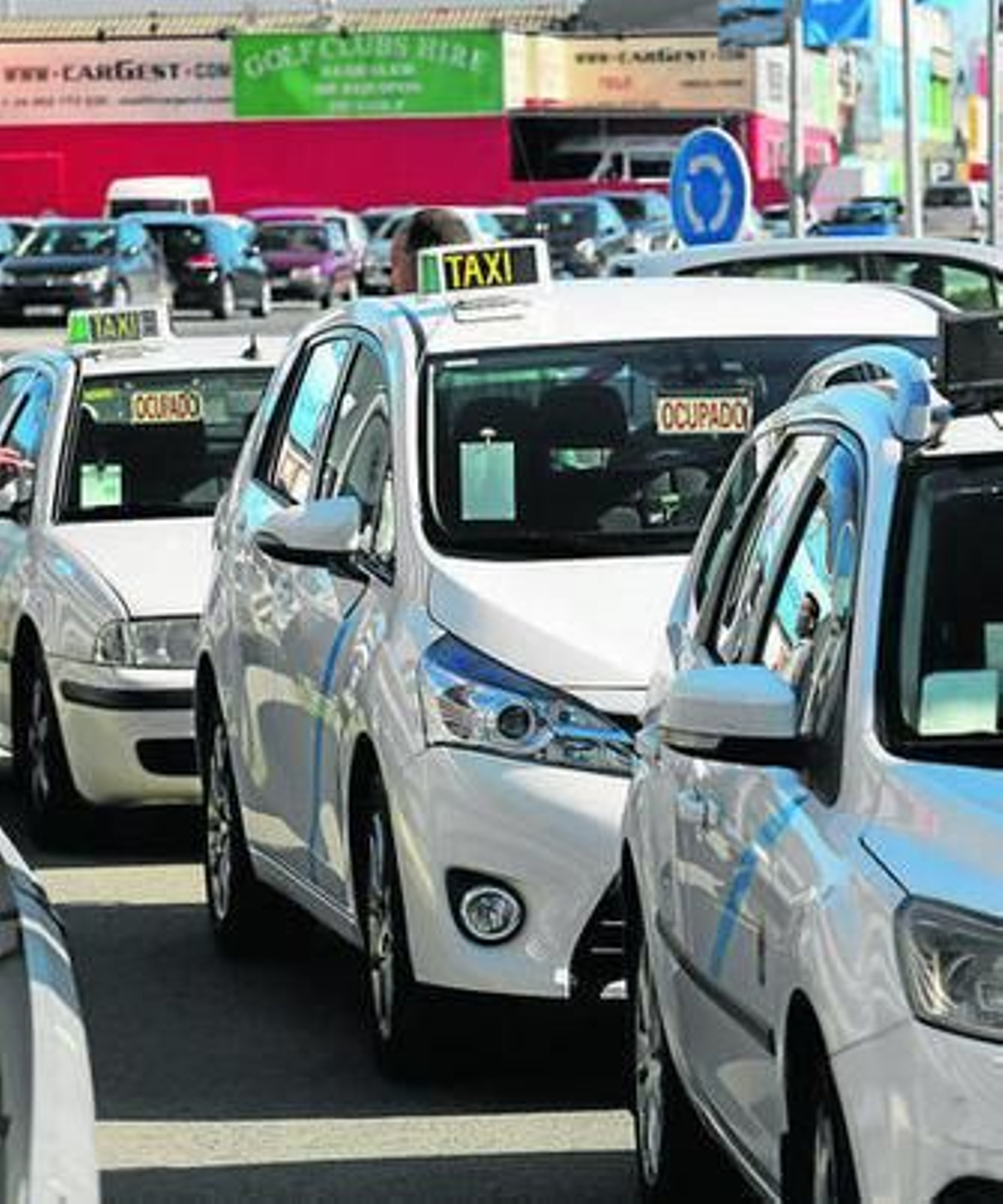 Taxis de Málaga capital.