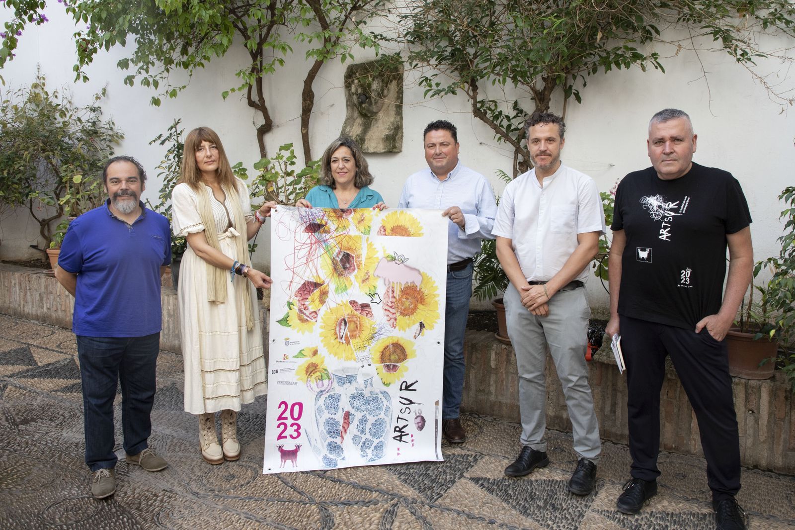 Presentación del cartel del festival de arte contemporáneo de Montemayor.