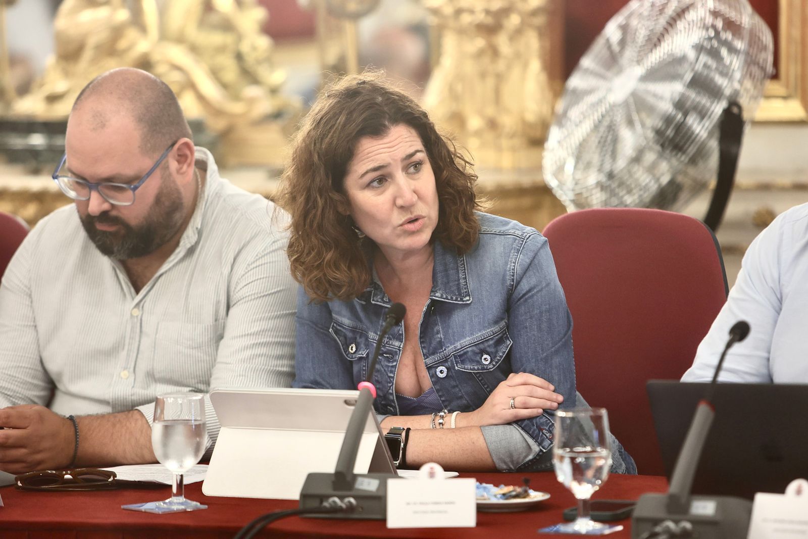 Paula Conesa, durante la defensa del expediente.