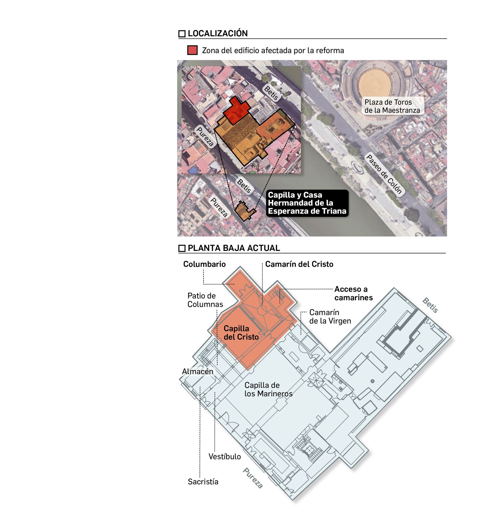 Localización de la capilla