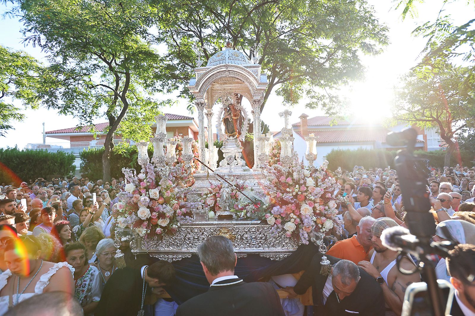 La bajada de la Virgen de La Cinta en imágenes