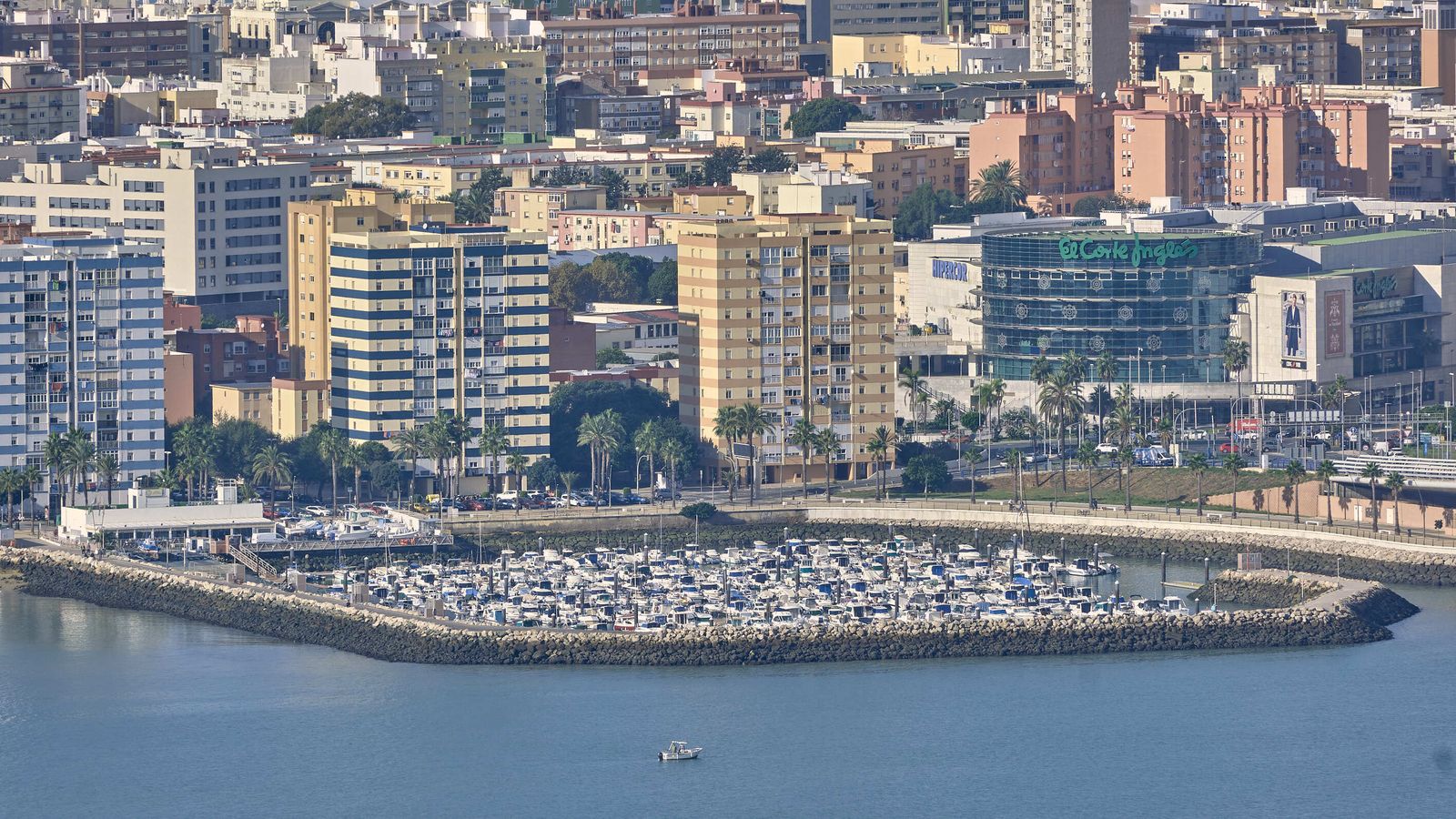 Vista desde la torre de Endesa en Puerto Real.