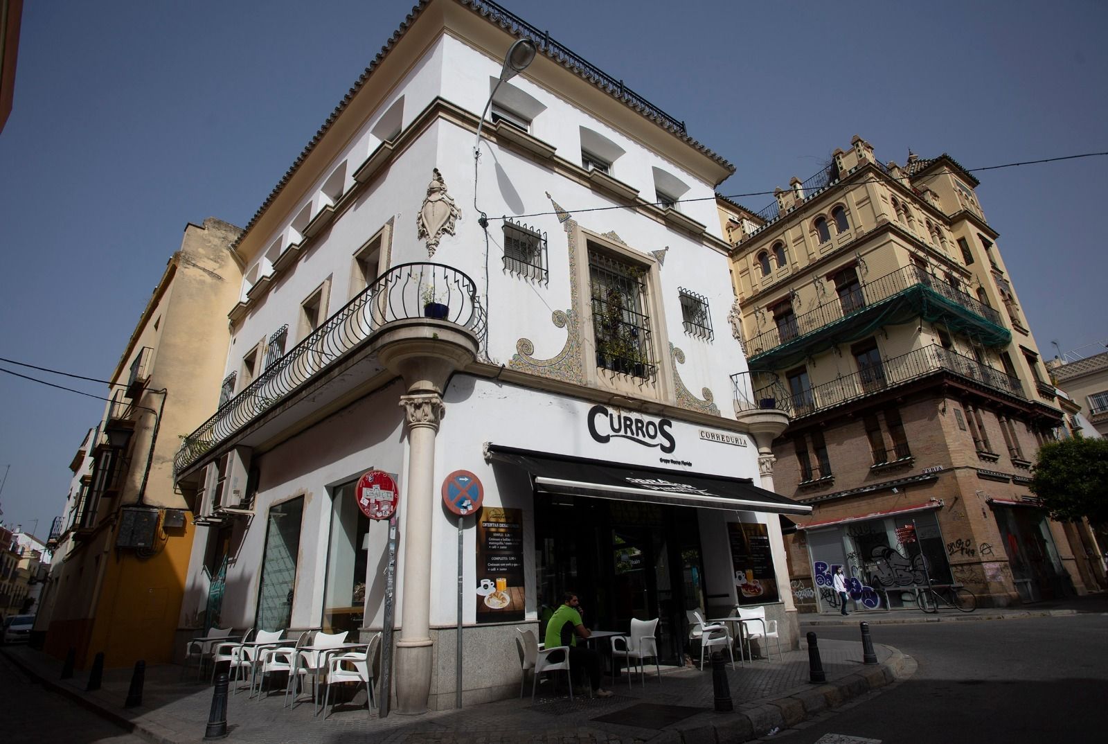La cafetería Curros, donde ocurrieron los hechos.
