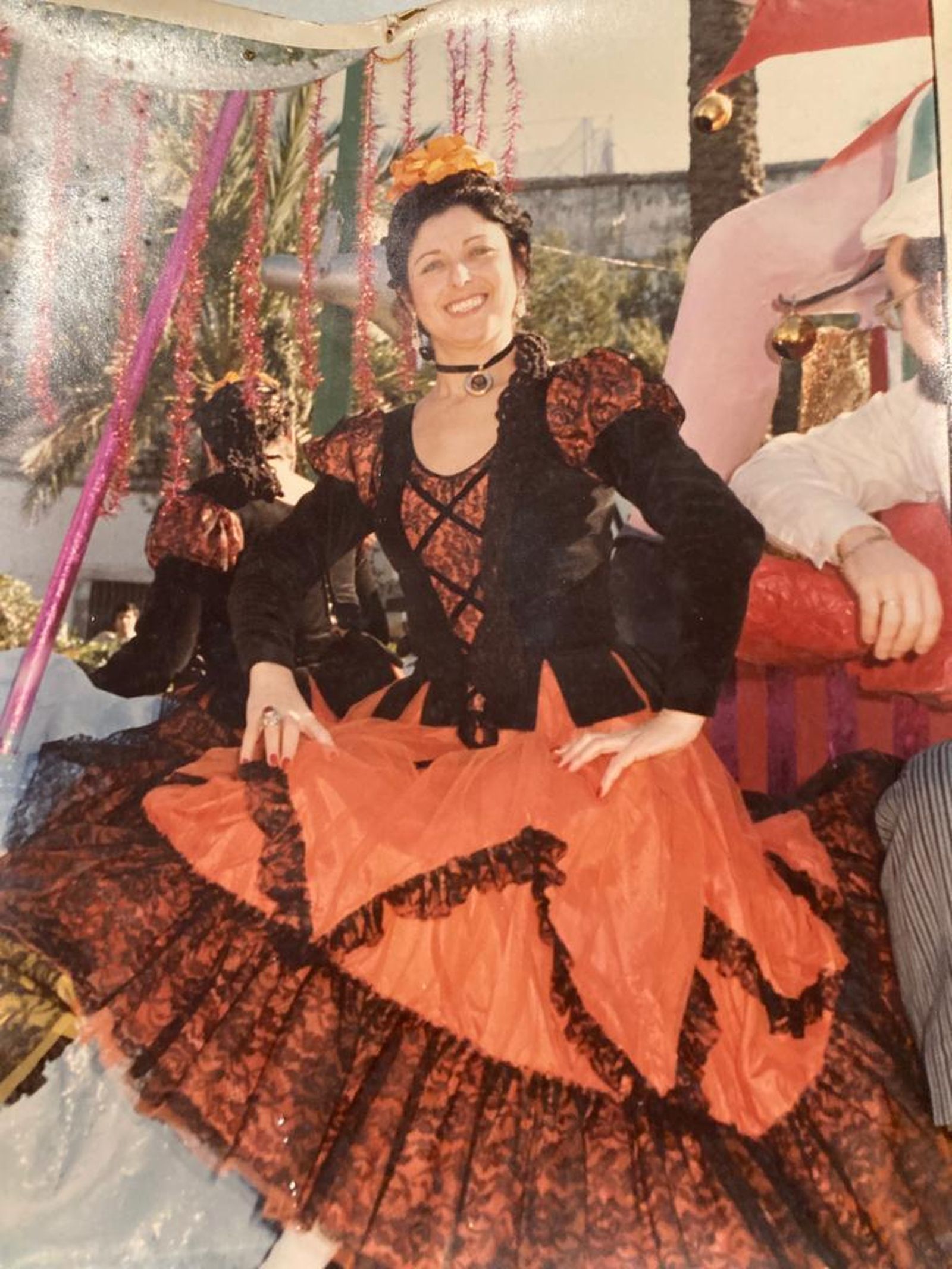 La bailaora y profesora Paca Briceño, de piconera, en una imagen de archivo.