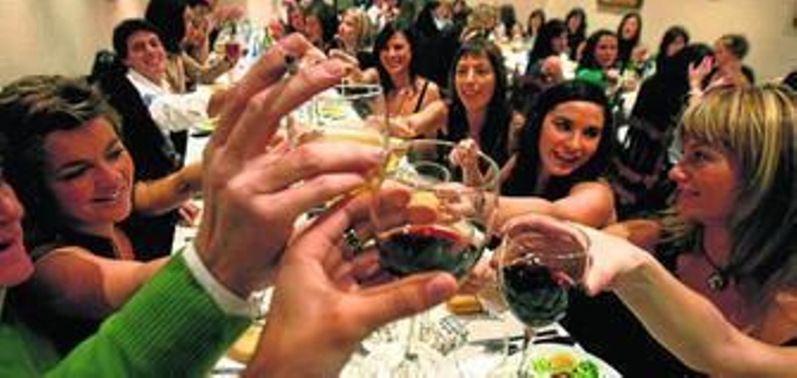 Una imagen de archivo de una de las cenas de empresas que se han celebrado en años anteriores.