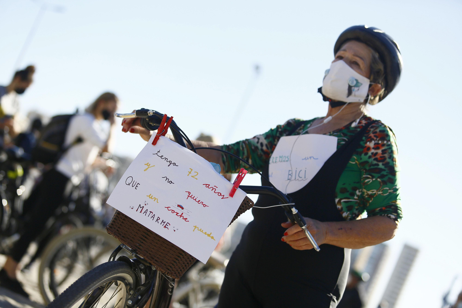 Fotos de la marcha de cientos de bicis en Málaga