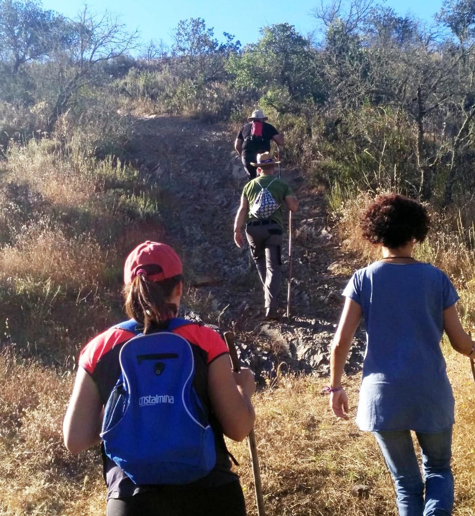 Voluntarios en una de las últimas batidas.