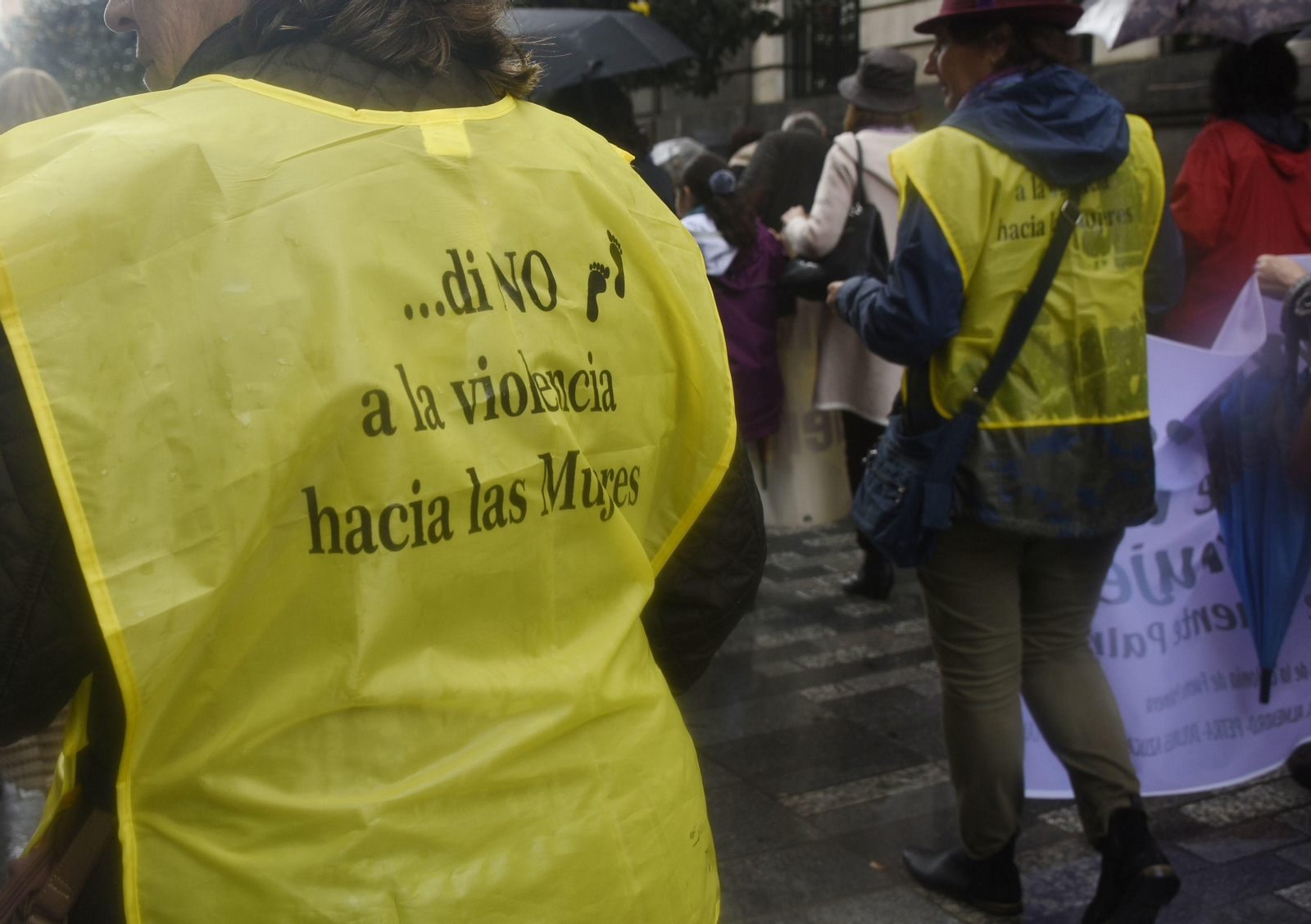 Las imágenes de la manifestación contra la violencia de género