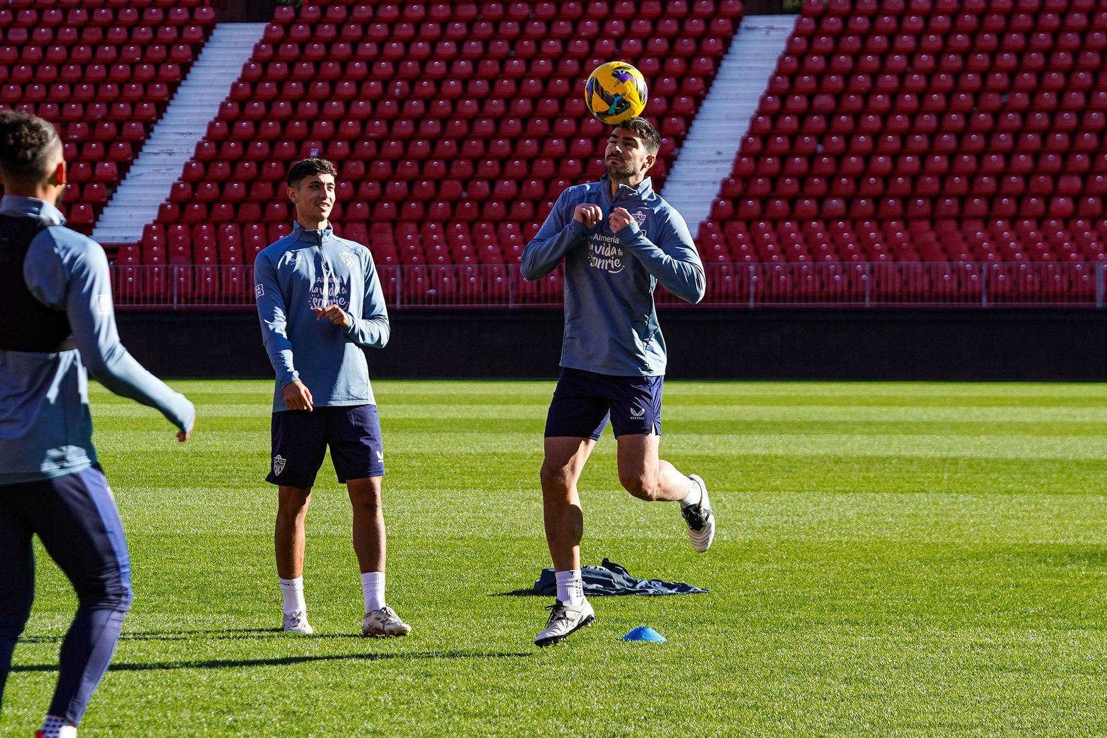 Quintanilla, junto a Melero en una sesión de entrenamiento