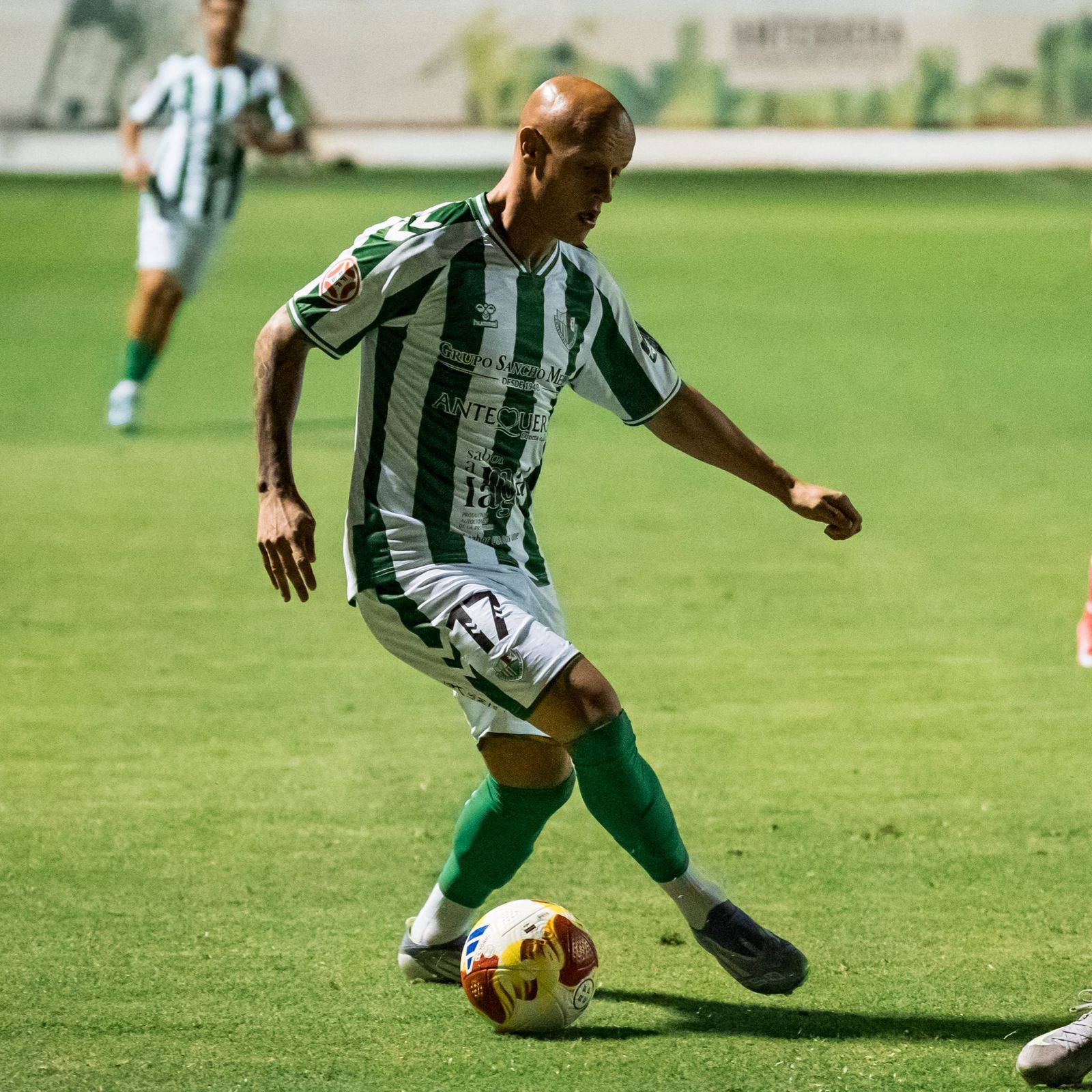 Isaac González, con el Antequera CF