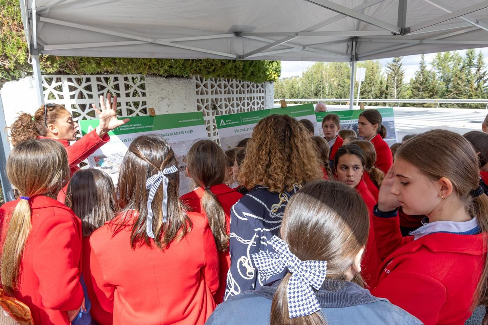 Inauguración del nuevo carril bici de acceso a Jaén por la carretera A-6050