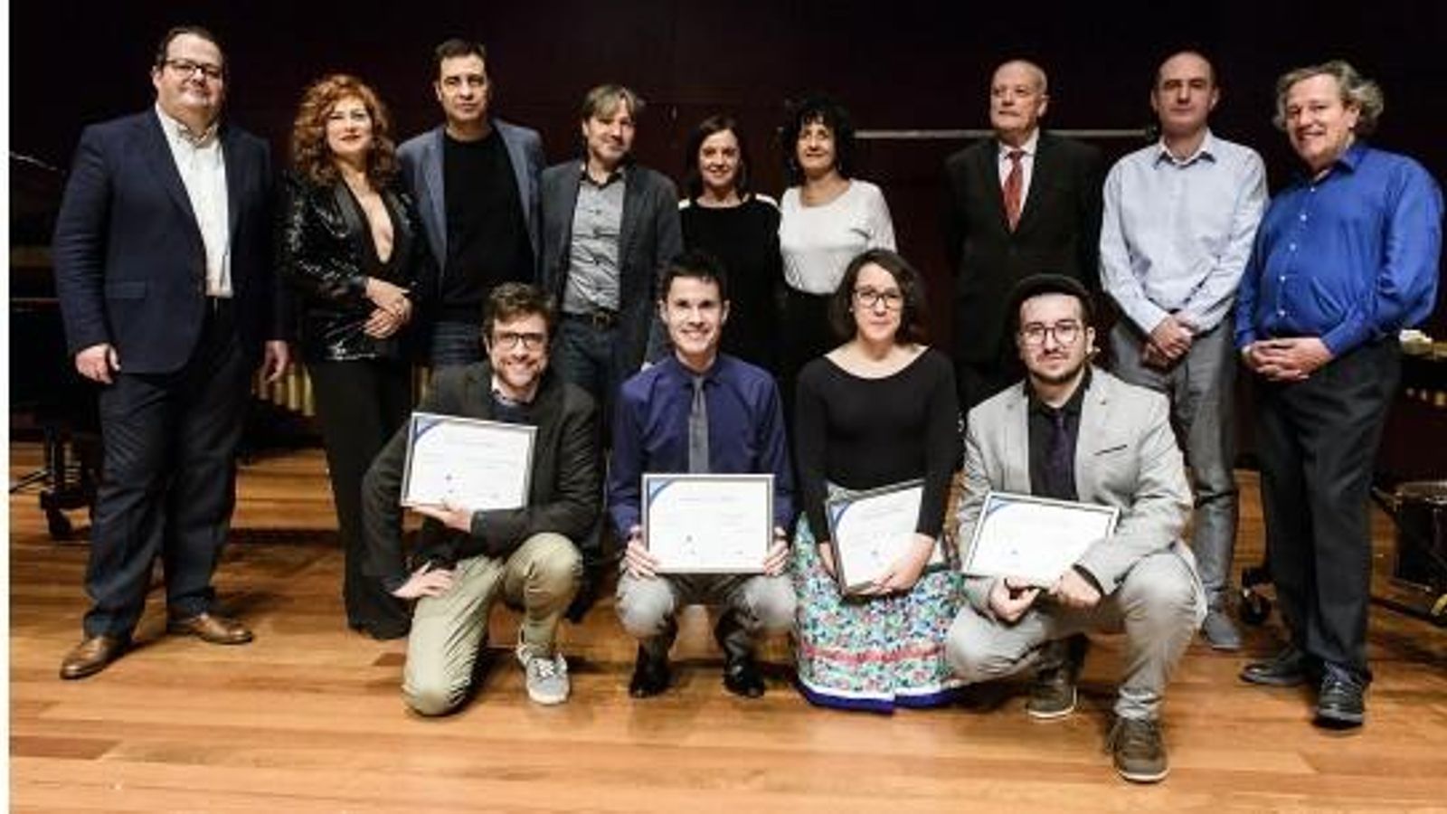 Los compositores ganadores.